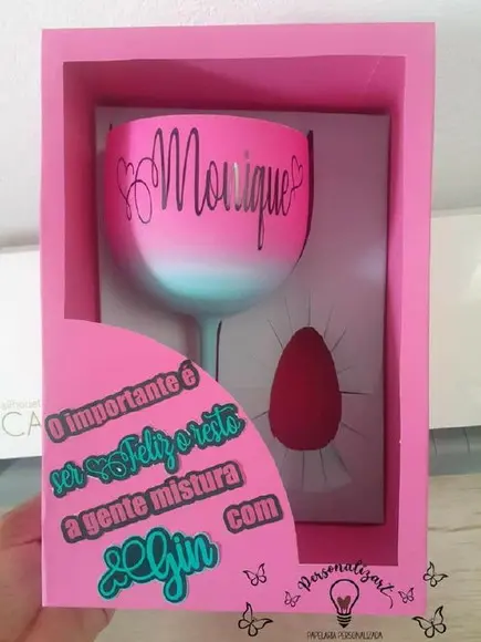 Arquivo de Corte Caixa Taça Gin + Ovo (compre 1 Leve+5