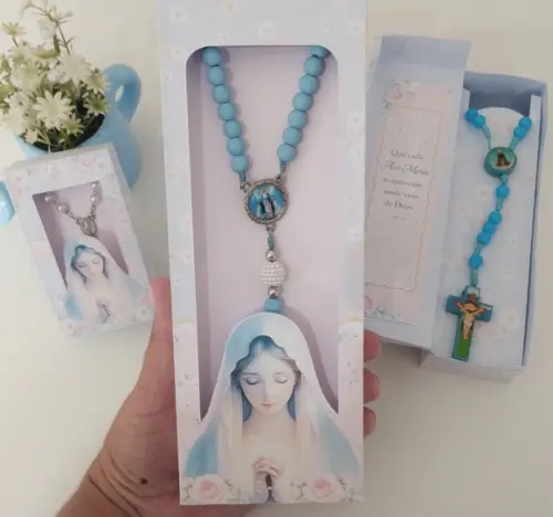 Arquivo de Corte Caixa Terço Virgem Maria (compre 1 Lev+5