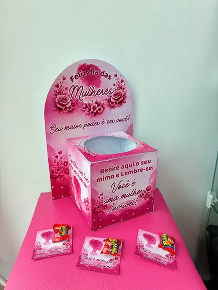 Arquivo de Corte Caixa Urna Mensagem Mulheres (compre 1lv+5