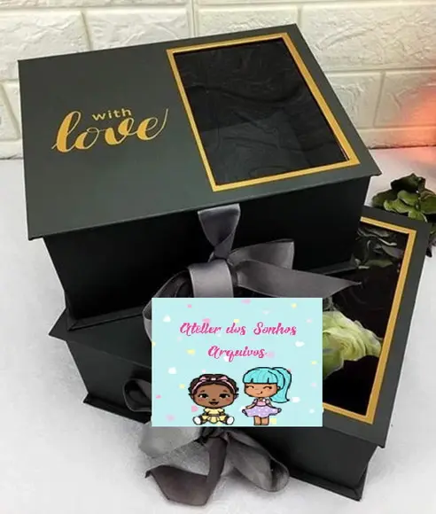 Arquivo de Corte Caixa With Love ( Compre 1 Leve+10