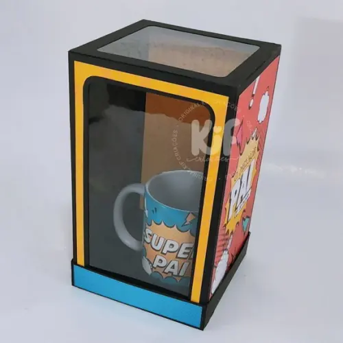 Arquivo de Corte Caixas Caneca Super Pai 2 ( Leia a Descriçã