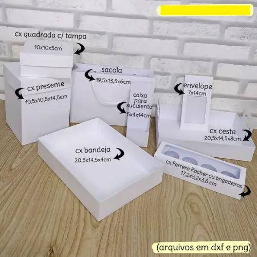 Arquivo de Corte Caixas Diversas (compre 1 e Leve+11