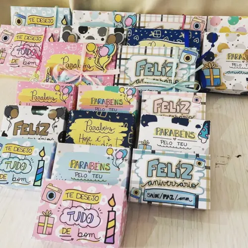 Arquivo de Corte Caixas Feliz Aniversário (compre 1 Leve+10