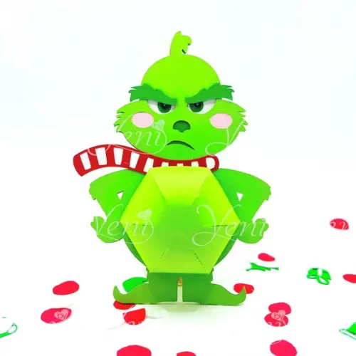 Arquivo de Corte Caixas Grinch (compre 1 Lev+11