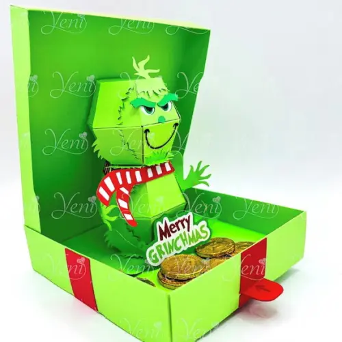 Arquivo de Corte Caixas Grinch (compre 1 Lev+11