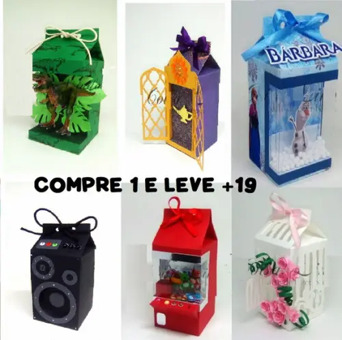 Arquivo de Corte Caixas Milk Especiais (compre 1 e Leve +10