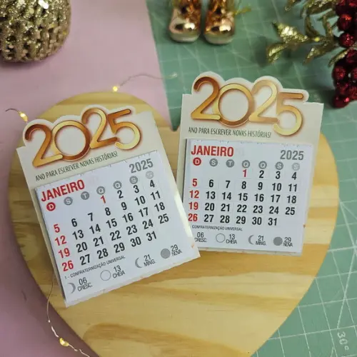 Arquivo de Corte Calendário 2025 - 30 (compre 1 Leve+11