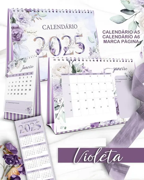 Arquivo de Corte Calendário 2025-6 (compre 1 Leve+11