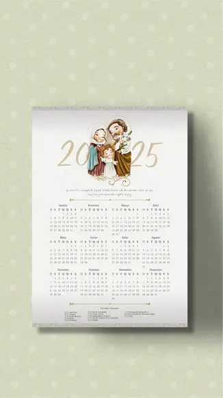 Arquivo de Corte Calendário 2025-8 (compre 1 Leve+10