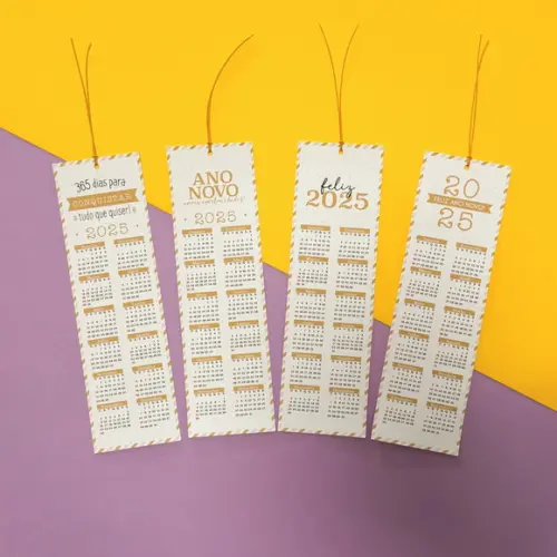 Arquivo de Corte Calendário Marca Página 2025(compre 1 Lv+10