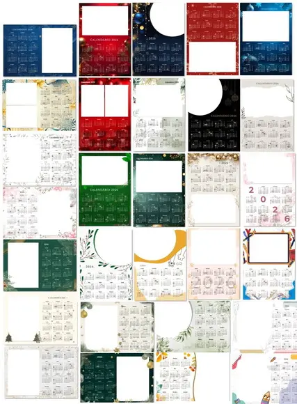 Arquivo de Corte Calendários 2026 - 2 (compre 1 Lev+11