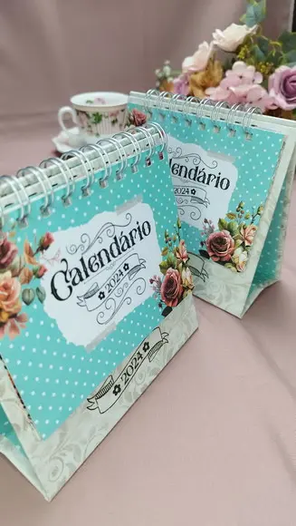 Arquivo de Corte Calendário Vintage 2024 (compre 1 Leve+10