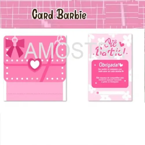 Arquivo de Corte Card Agradecimento Barbie( Compre 1 e Lv+11