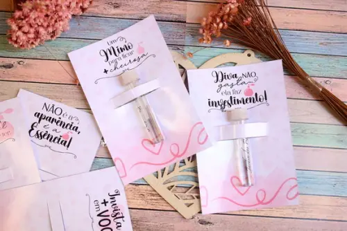 Arquivo de Corte Card Amostra Perfume (compre 1 Leve+10