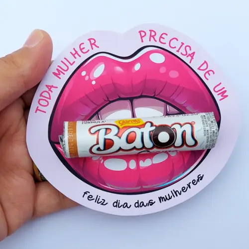 Arquivo de Corte Card Baton Dia das Mulheres (compre 1 Lv+11