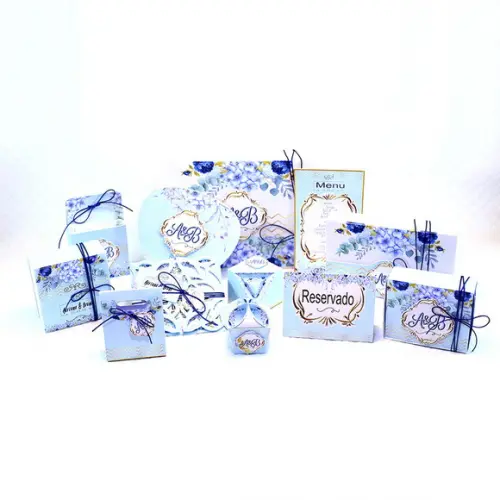 arquivo de corte casamento floral azul 2 ( LEIA A DESCRIÇÃO)