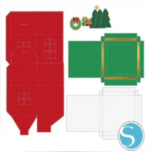 Arquivo de Corte Casinha para Panetone 5(compre 1 Leve+10