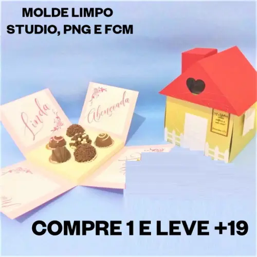 Arquivo de Corte Casinha Explosão (compre 1 Leve+10