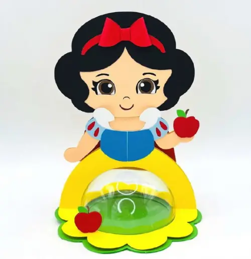 Arquivo de Corte Centro de Mesa Branca de Neve(compre 1lv+11