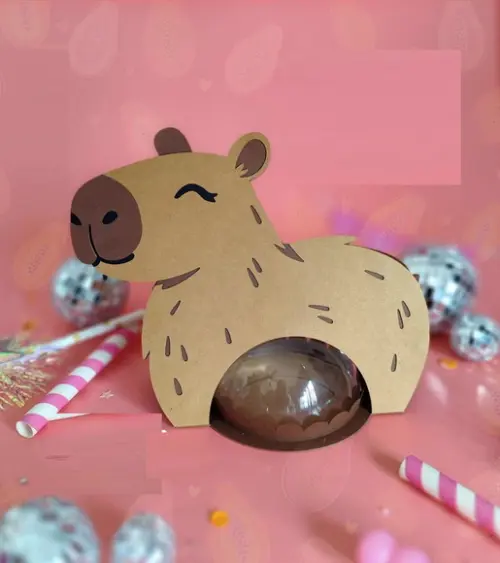 Arquivo de Corte Centro de Mesa Capivara (compre 1 Lev+5