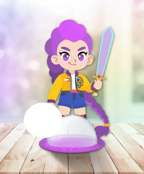 Arquivo de Corte Centro de Mesa Guerreiras do Kpop (