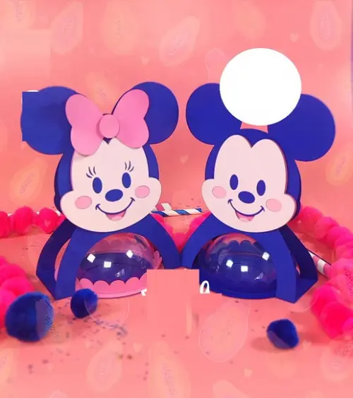 Arquivo de Corte Centro de Mesa Minnie e Mickey(compre 1 Lv+
