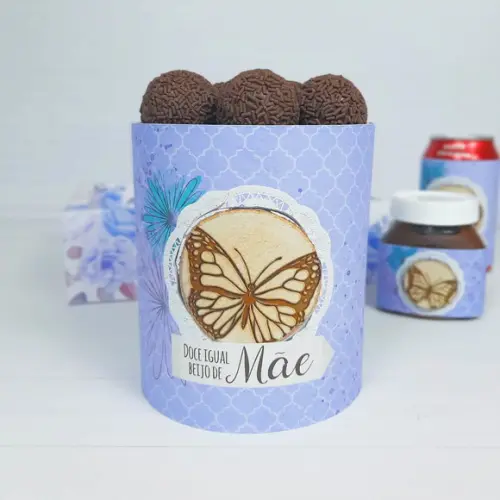 Arquivo de corte Cesta Mãe Borboleta ( LEIA A DESCRIÇÃO