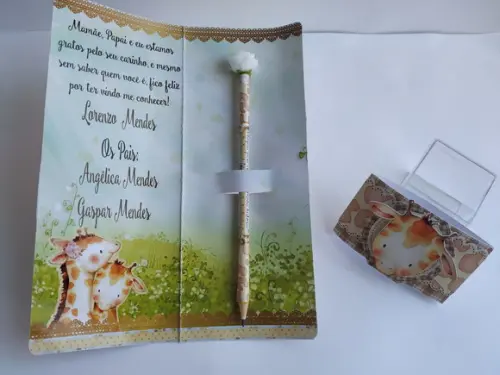 Arquivo de Corte Chá de Bebê Girafinha 5 (compre 1 e Leve+10