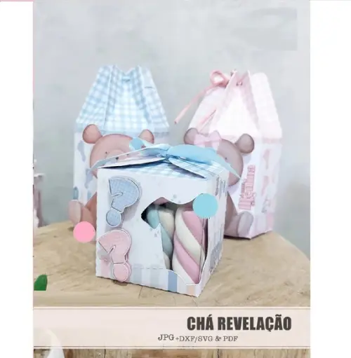 Arquivo de Corte Chá Revelação Ursinhos 15 (compre 1 Lv+10