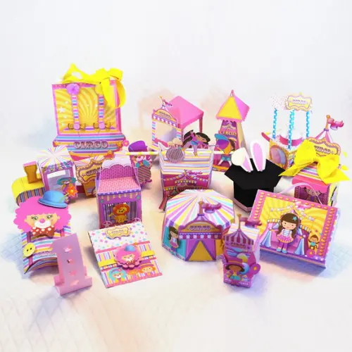 Arquivo de Corte Circo Rosa 5 (compre 1 Leve+10