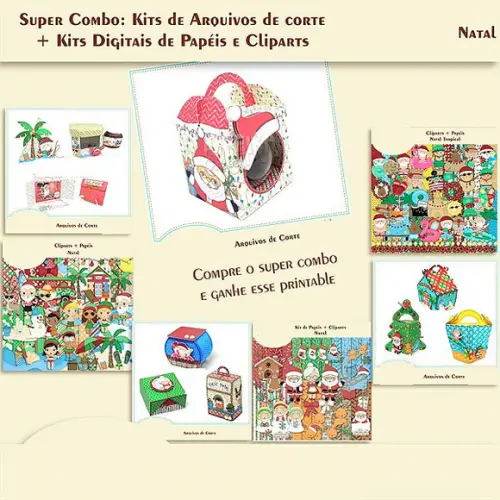 Arquivo de corte Combo Natal 2021 ( LEIA A DESCRIÇÃO