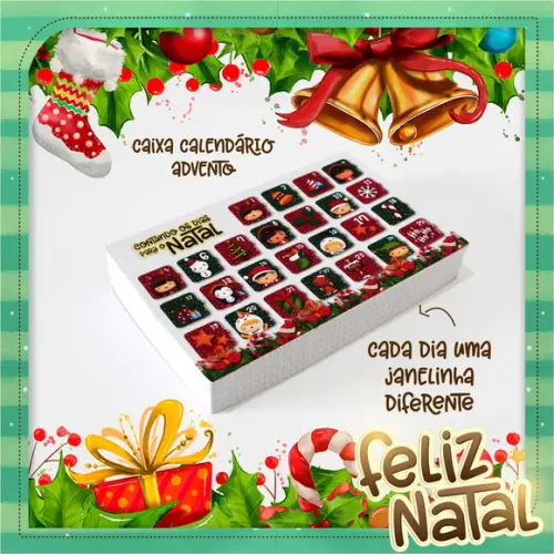 Arquivo de Corte Contando os Dias para o Natal (leve +10