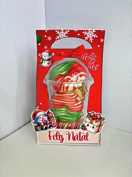 Arquivo de Corte Copo Bolha Natal (compre 1 Leve+10