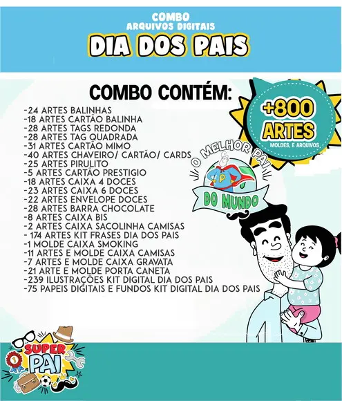 Arquivo de Corte Dia dos Pais 2023 - 102 ( Leia a Descrição