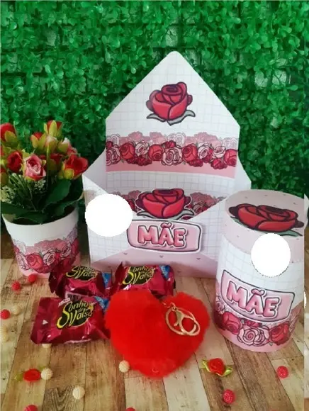 Arquivo de Corte Envelopes + Tubo Lata Mães (compre 1 Lev+11