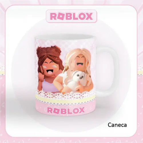 Arquivo de Corte Etiqueta Escolar Roblox Menina ( Leia a Des