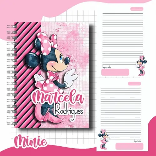Arquivo de Corte Etiqueta Escolar Minnie (compre 1 Leve+11