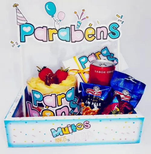 Arquivo de Corte Festa na Caixa Parabéns (compre 1 Leve+10