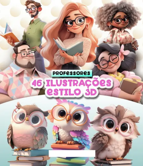 Arquivo de Corte Ilustrações Professores (compre 1 Leve +10