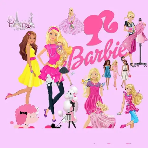 Arquivo de Corte Kit Digital Barbie 5( Compre 1 e Leve + 5
