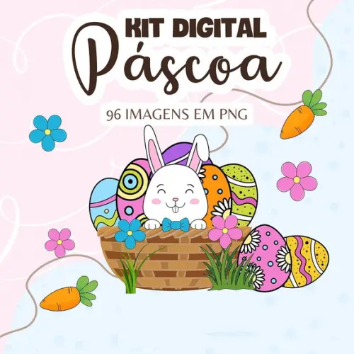 Arquivo de Corte Kit Digital Páscoa 2023 (compre 1 Leve+10