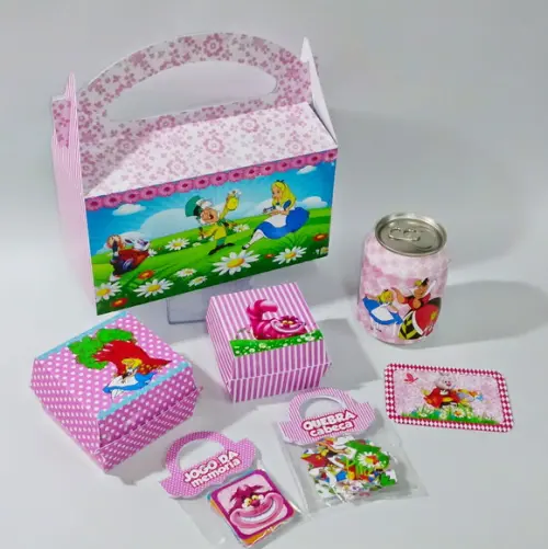 Arquivo de Corte Kit Escolar Alice no Pais das Maravilhas