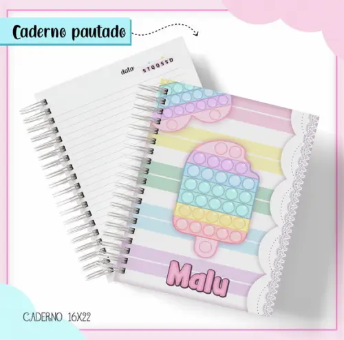 Arquivo de Corte Kit Escolar Pop It (compre 1 Leve+11