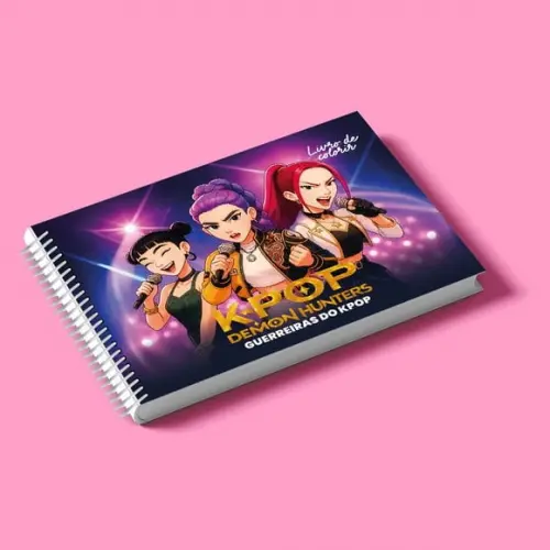 Arquivo de Corte Livro de Colorir Guerreiras Kpop