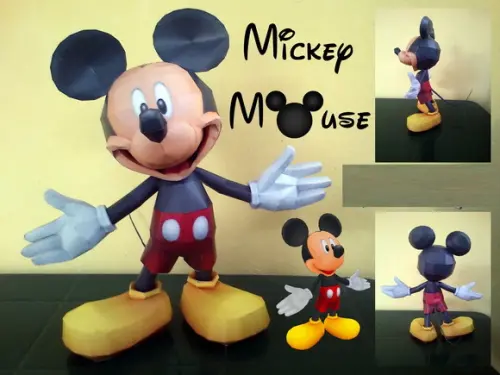 Arquivo de Corte Low Poly Mickey Mouse (compre 1 Lv+10