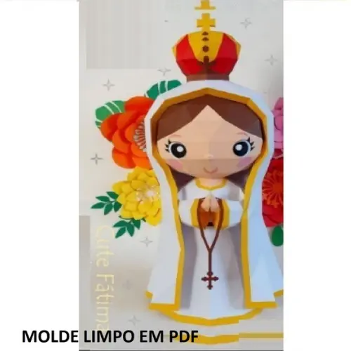 Arquivo de Corte Low Poly Nossa Senhora (compre 1 Lv+5