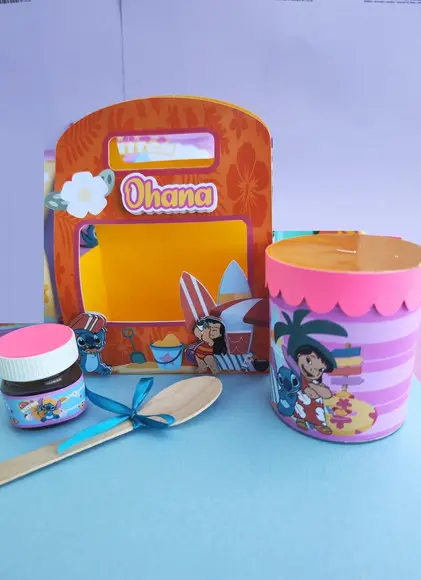 Arquivo de Corte Maleta Lanche Stitch 2 (compre 1 Lev+11