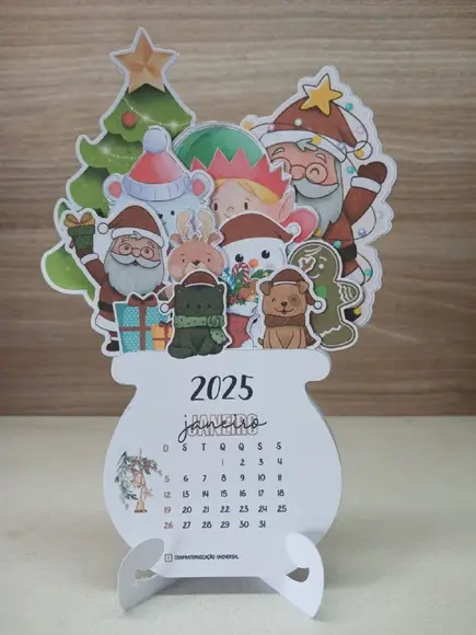 Arquivo de Corte Mini Calendario 2025 (compre 1 Leve+10