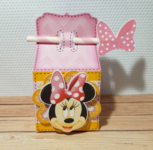 Arquivo de Corte Minnie Rosa e Dourado 25 (compre 1 Lv+10