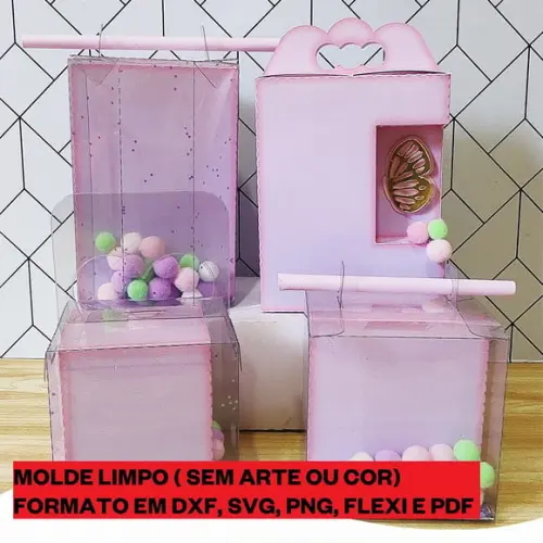 Arquivo de Corte Molde Caixa Acetato Luxo (compre 1 Leve+11